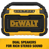 DEWALT 3-Tool 20-Volt Max Brushless Power Tool Combo Kit with Soft Case (2-Batteries and Charger Included) & 12-Volt or 20-Volt Max Cordless Jobsite Bluetooth Speaker