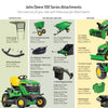 John Deere S130 42-in 22 -HP V-twin Gas Lawn tractor