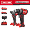 CRAFTSMAN V20 RP 20-volt Max 2-Tool Brushless Power Tool Combo Kit with Soft Case (2-Batteries and Charger Included)
