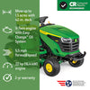 John Deere S130 42-in 22 -HP V-twin Gas Lawn tractor